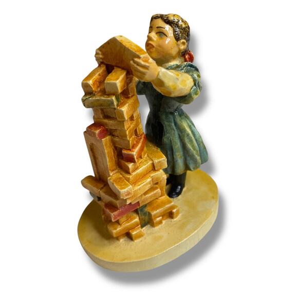 1979 Sebastian Miniatures Figurine Signed Numbered Building Days Girl 3.5" - Picture 1 of 7